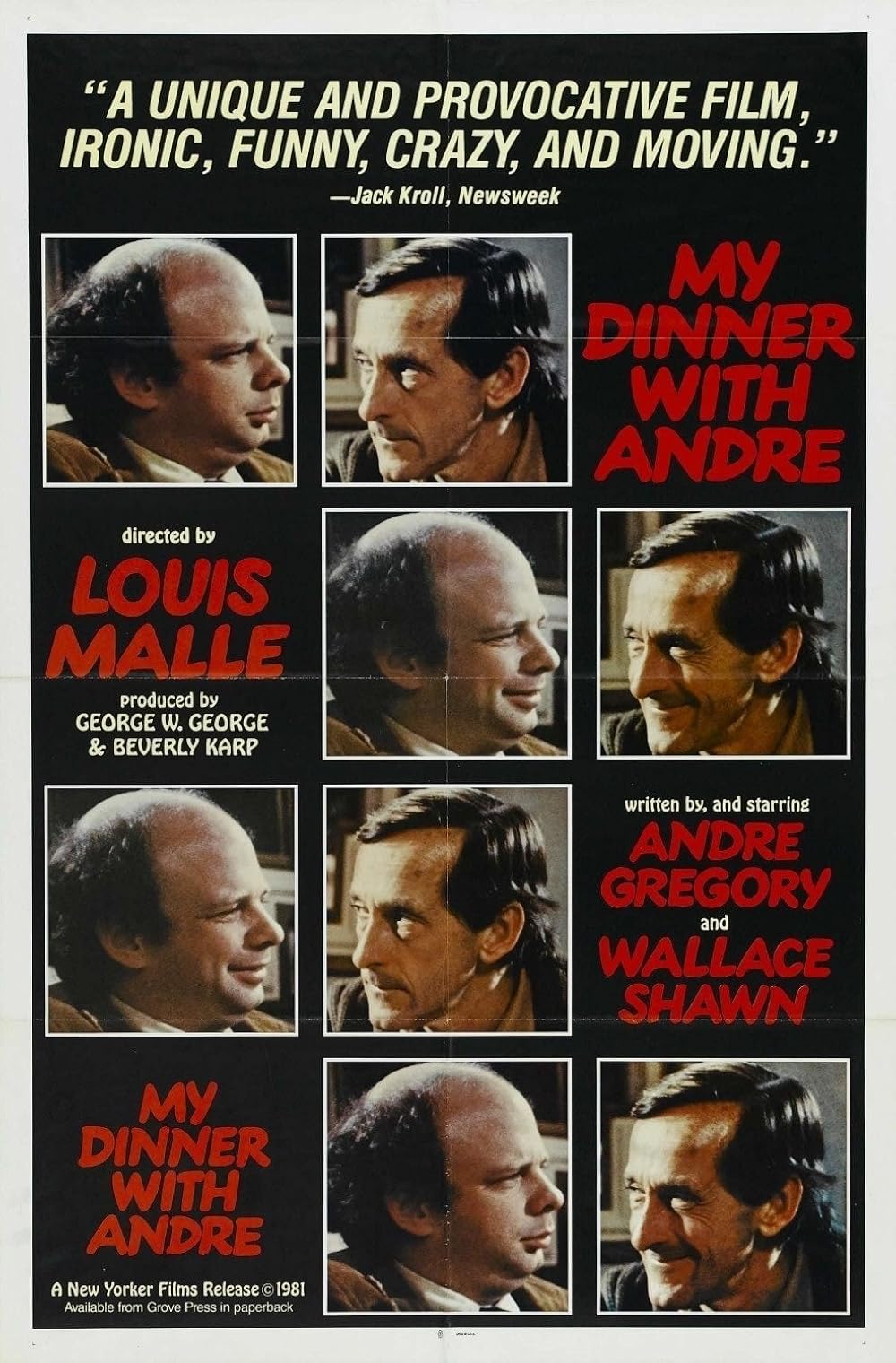 My Dinner with Andre (1981) poster